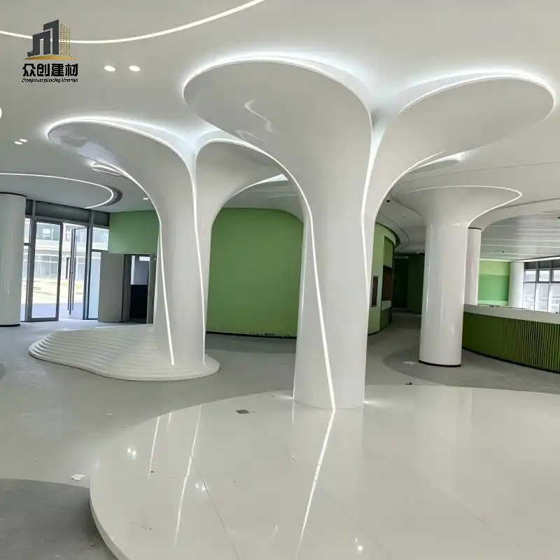 Round Aluminum Column Cladding